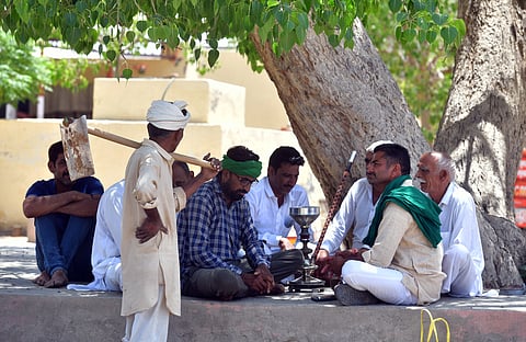 Narayan Kheda village farmers